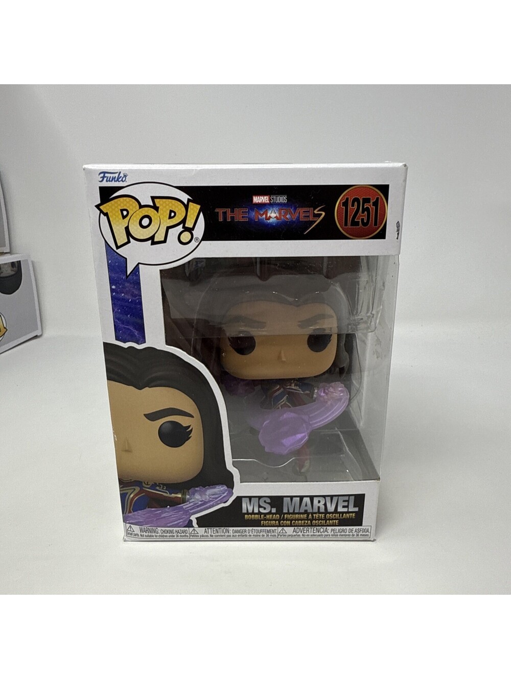 Funko POP! Marvel Studios The Marvels Vinyl Bobble Figure MS. MARVEL #1251